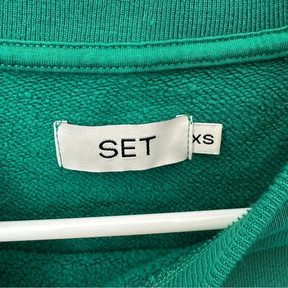 SET Active💚 Heavyweight Sweats Green Crewneck - Picture 6 of 8